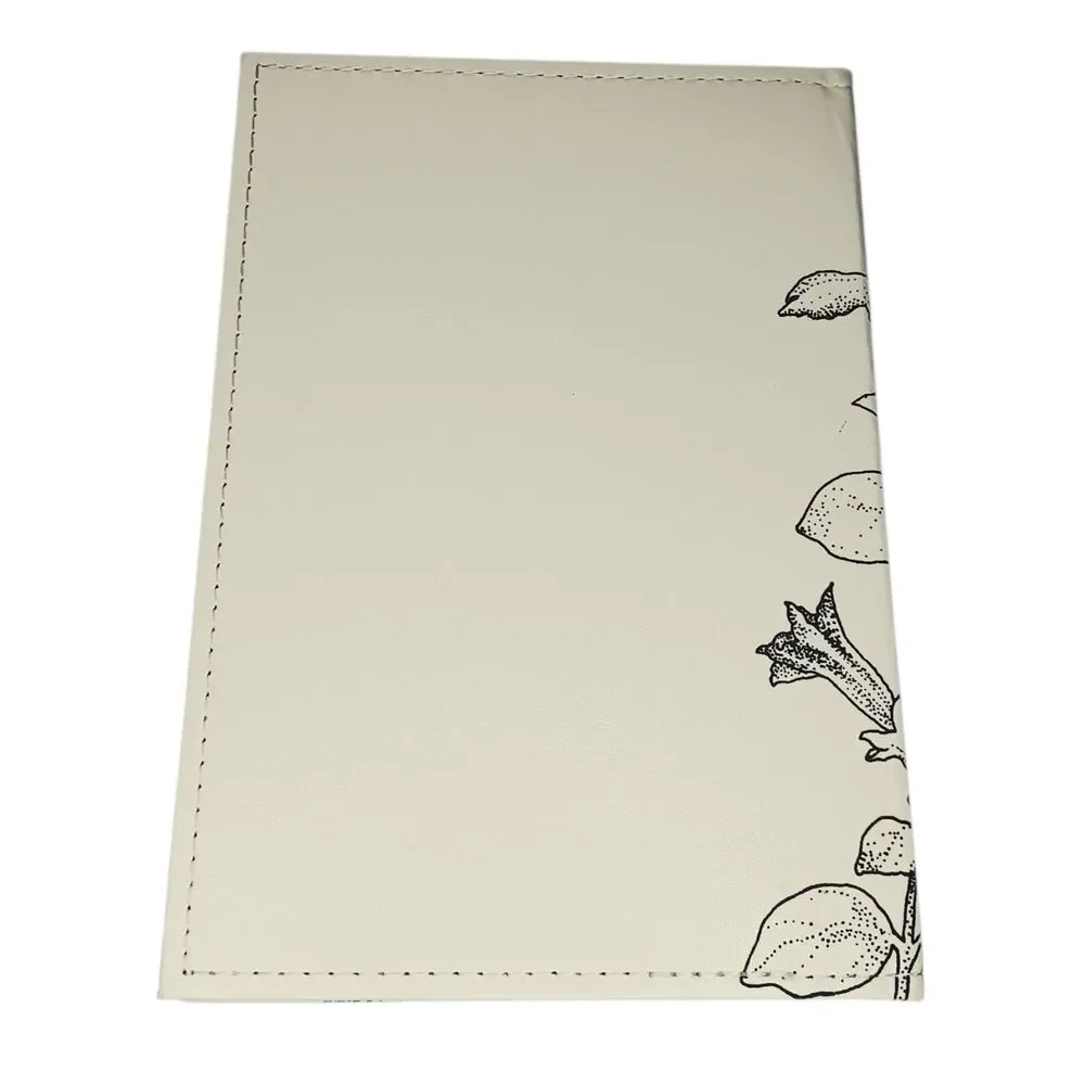 Journal Hummingbird & Flowers On Cover Cream & Black Hardcover 9